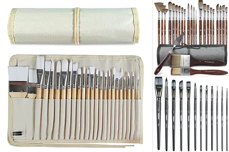 Detailed view of Best Acrylic Brushes to Transform Your Painting Experience