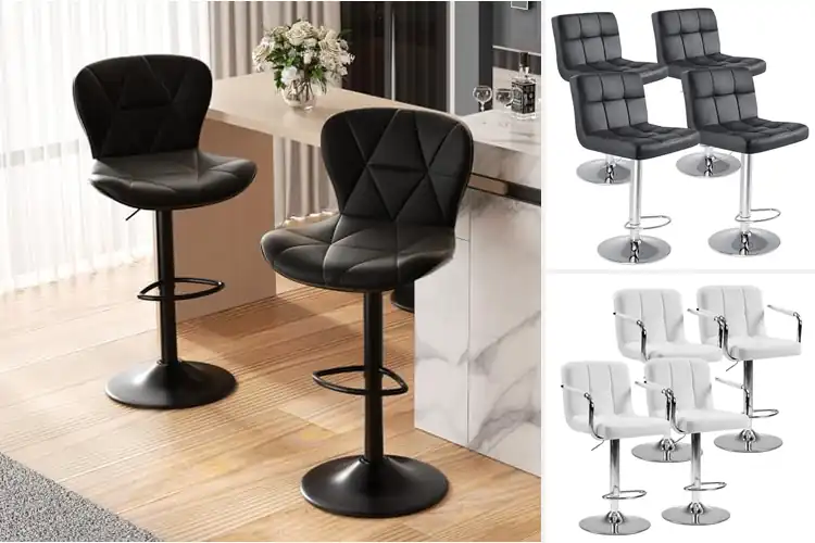 Detailed view of Best Adjustable Bar Stools