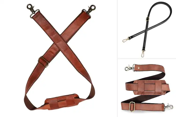Detailed view of Best Adjustable Leather Shoulder Strap