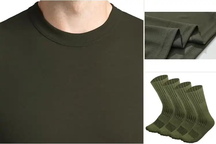 Detailed view of Best Army Green Mens