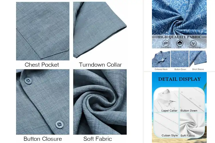 Detailed view of Best Beach Resort Casual Shirts: 10 Chic Summer Essentials