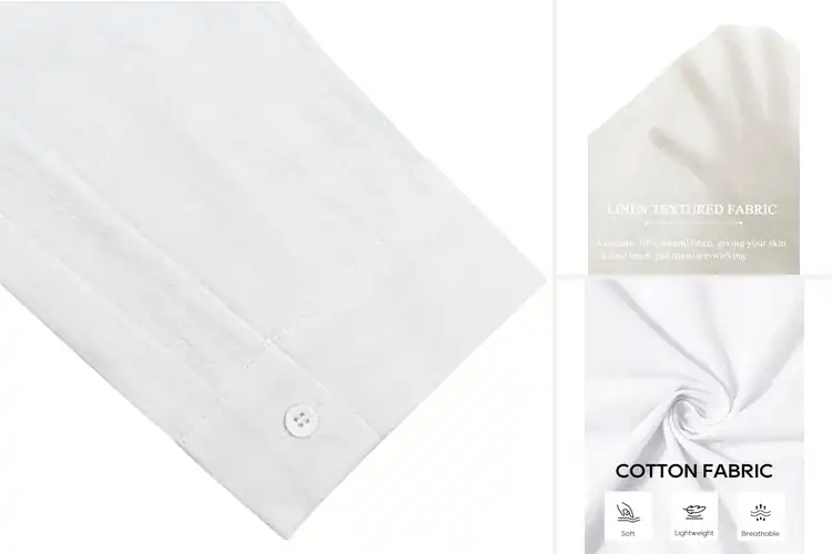 Detailed view of Best Beachwear Linen Shirts