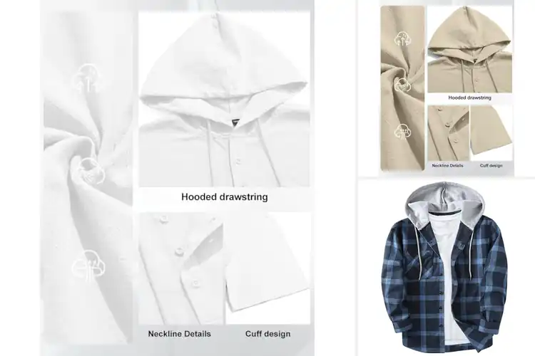 Detailed view of Best Casual Button-Down Hoodies: 10 Stylish Picks