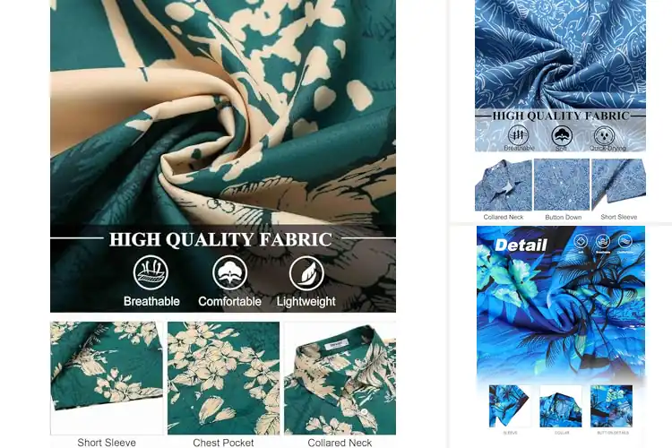 Detailed view of Best Casual Hawaiian Beach Shirts: Top 10 Summer Essentials