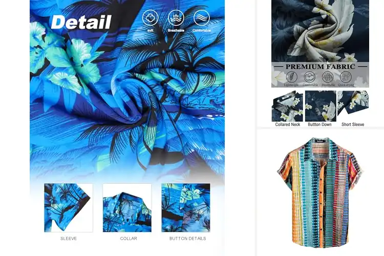 Detailed view of Best Casual Hawaiian Shirts