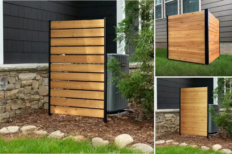 Detailed view of Best Cedar Wood-Look Privacy Screen