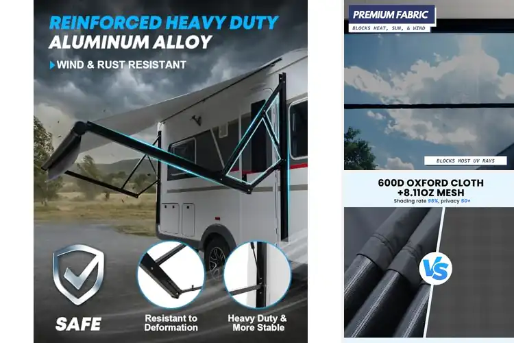 Detailed view of Best Complete Awnings Package