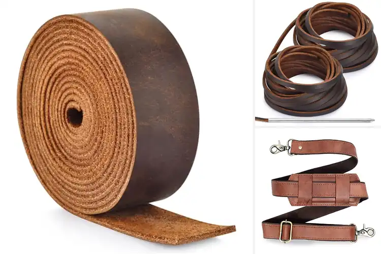 Detailed view of Best Cowhide Leather Strap Quality
