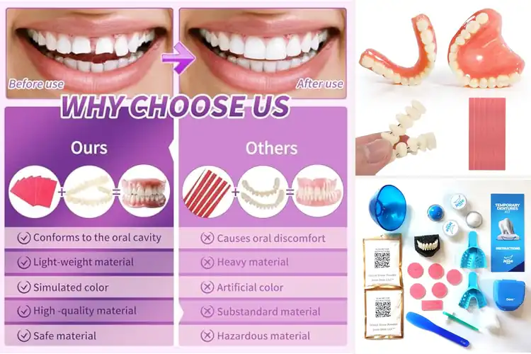 Detailed view of Best Denture Kit For Full Set: Smile Brighter with Ease