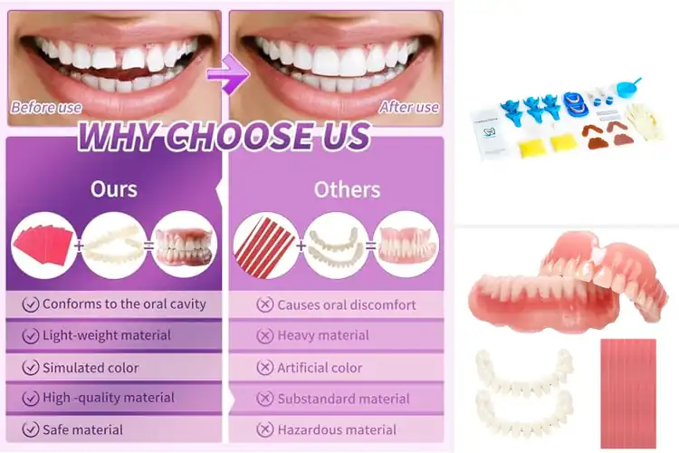 Detailed view of Best DIY Denture Kit For Smile Enhancement
