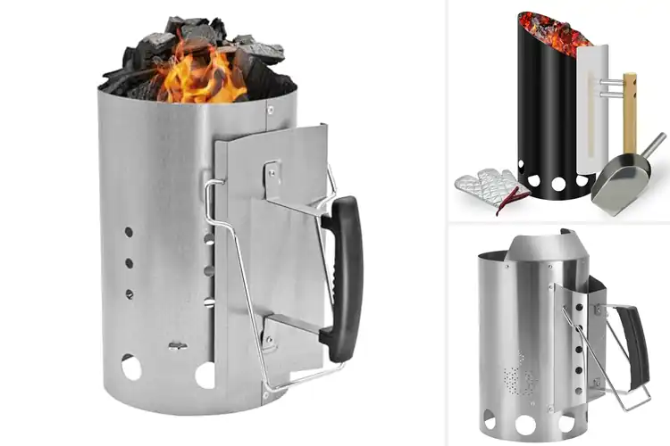 Detailed view of Best Dual-Handle Safety Charcoal Chimney Starters