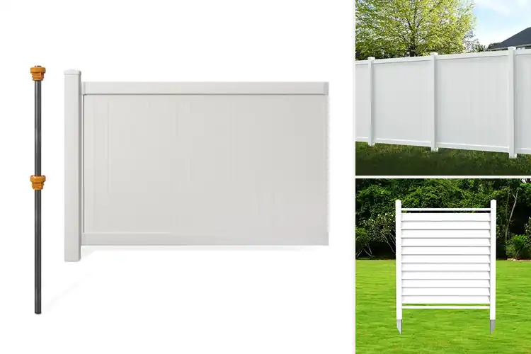 Detailed view of Best durable vinyl privacy fence panels