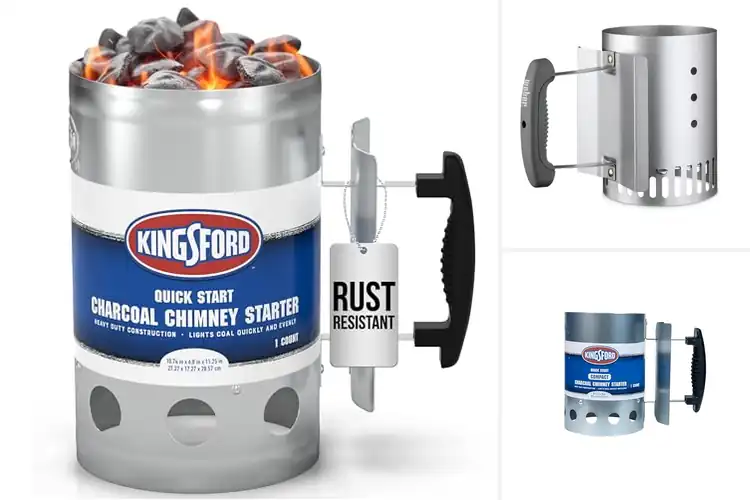 Detailed view of best fast even burn chimney starters