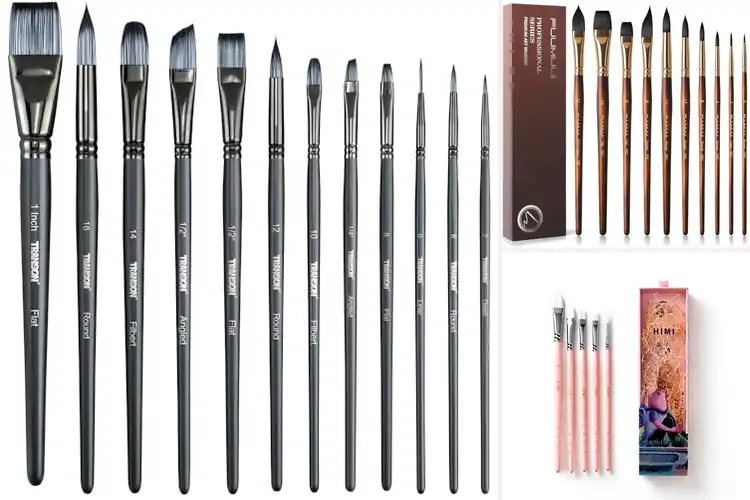 Detailed view of Best Gouache Brushes for Smooth, Precise Painting