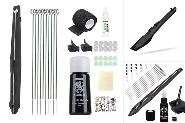 Detailed view of Best Hand Poke Tattoo Kit