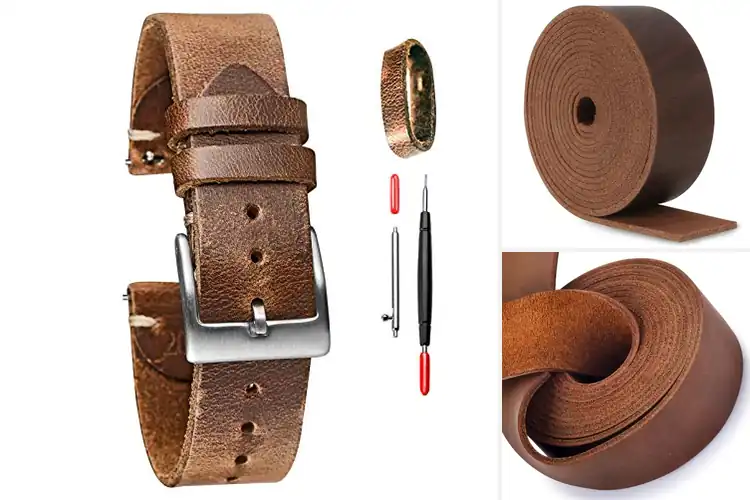 Detailed view of Best Handmade Leather Straps