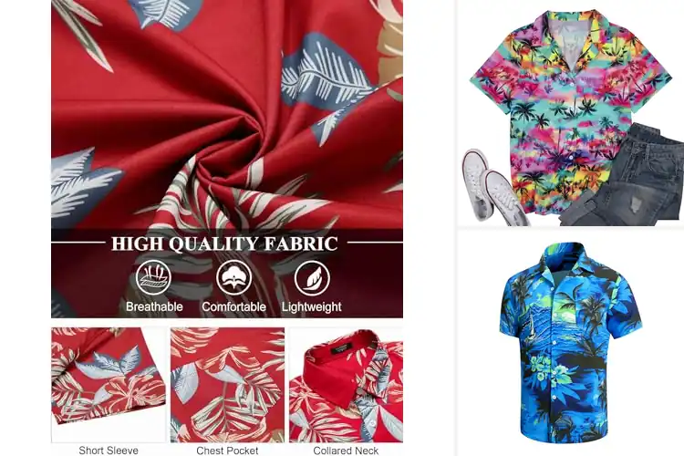 Detailed view of Best Hawaiian Beach Shirts