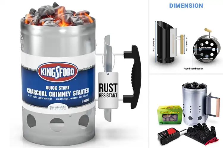 Detailed view of Best Heat Shield Chimney Starters : Light Up Fast & Safe