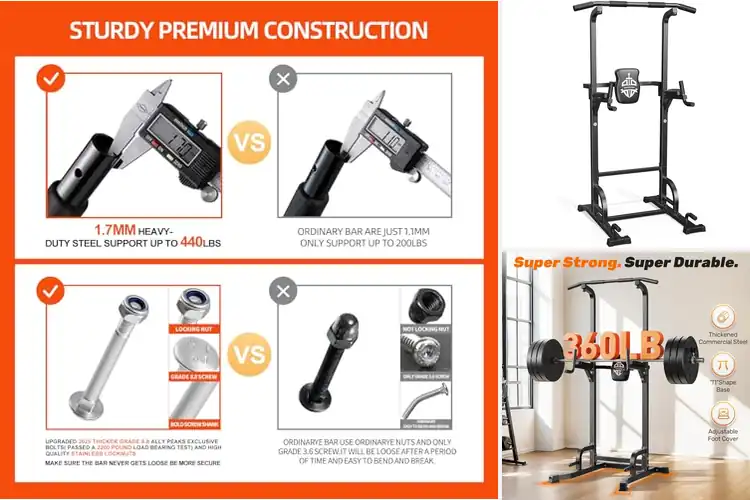 Detailed view of Best Home Gym Pull Up Bars