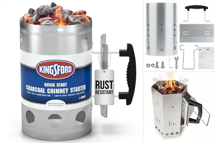 Detailed view of best large capacity chimney starters