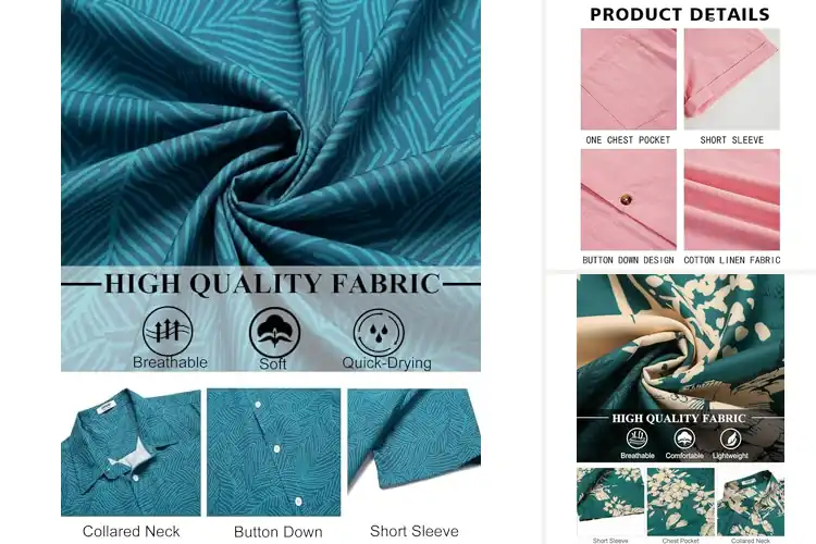 Detailed view of Best Mens Beach Shirts: 10 Stylish Picks for Summer Comfort