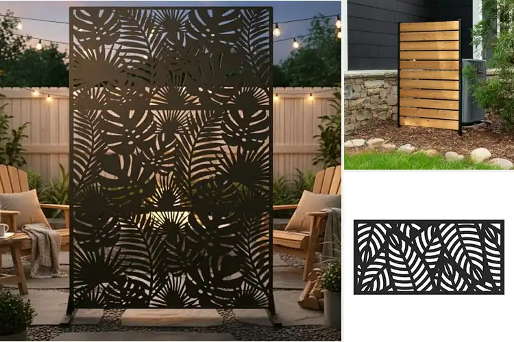 Detailed view of Best Outdoor Screen Panels