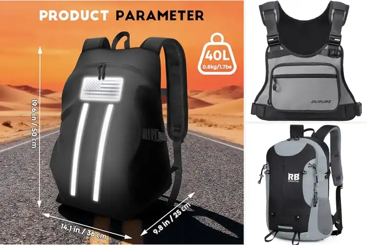 Detailed view of Best Reflective Motorcycle Bags
