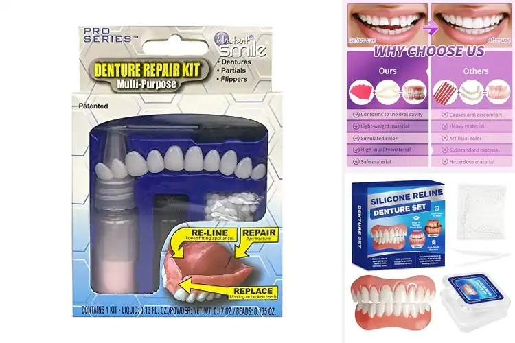 Detailed view of Best Smile Improvement Denture Kit