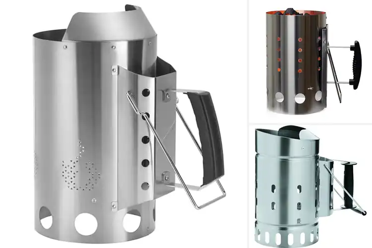 Detailed view of best stainless steel chimney starters