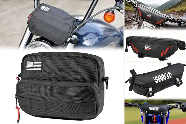 Detailed view of Best Universal Motorcycle Handlebar Bag