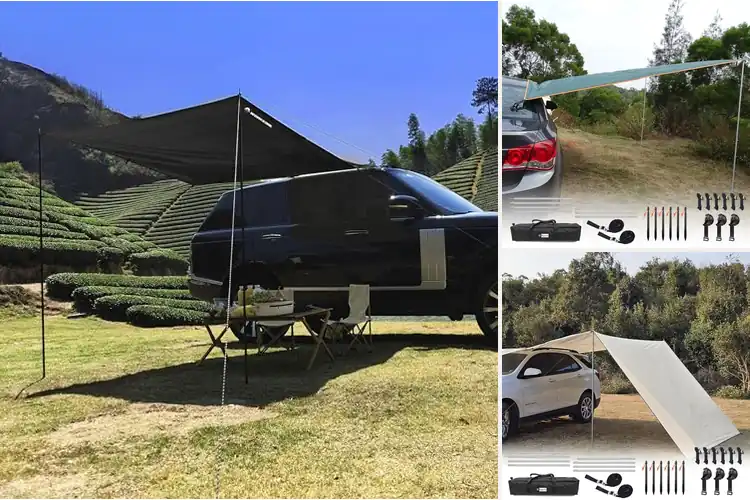 Detailed view of Best Waterproof Car Awnings: Stay Dry & Adventure On